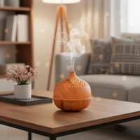 Diffuseur d'arômes électrique intelligent à grain de bois parfumé pour huiles essentielles – Fabricant