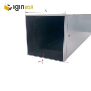 Tubo Cuadrado de Aluminio Igin de 150 mm de Ancho, Grado 6063, para la Industria de la Construcción y Decoración - Product Image 1