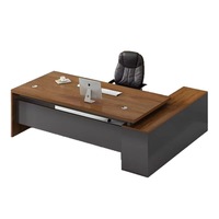 Bureau de direction moderne, table de travail individuelle pour manager, bureau en bois pour la salle de bureau