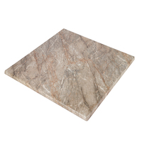 Plateau de table rond en mélamine, imperméable, texture ciment, pour restaurant, bistro, café, terrasse, vente en gros