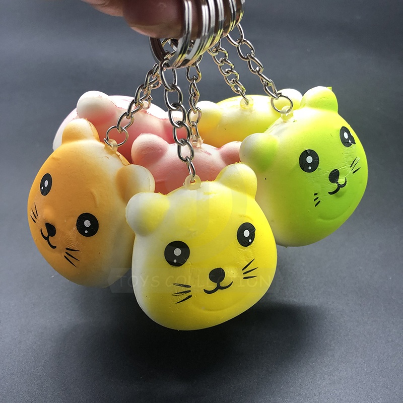 Amazon Hot Sale Small Size Cute Slow Rising Animal Toy Squeeze Cat Squishies