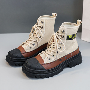 Botas Retro de Estilo Inglés al por Mayor 2026, Botas de Mujer con Plataforma, Impermeables, de Piel Sintética, para Aumentar la Estatura - Product Image 2