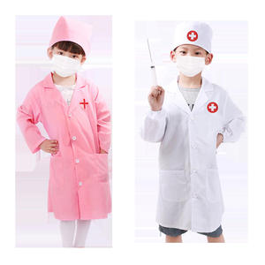Ensemble d'uniformes de médecin/infirmière pour enfants avec chapeau, jeu de simulation éducatif pour garçons et filles, à utiliser à l'hôpital - Product Image 4
