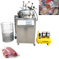 Excellent Autoclave Pasteurisateur en Acier Inoxydable, Machine de Stérilisation du Lait, Équipement de Stérilisation par Bain-Marie pour Aliments en Conserve et Viandes