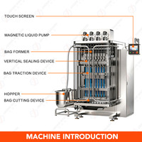 Machine d'emballage automatique multi-voies pour jus de fraise en stick et sachets de collagène liquide