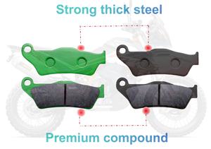 Pezzi di ricambio per moto di fabbrica pastiglie freno a disco FA181 per <span class=keywords><strong>Royal</strong></span> <span class=keywords><strong>Enfield</strong></span> classico proiettile <span class=keywords><strong>500</strong></span> cromato 16-18 himalayano 16-21 - Product Image 4