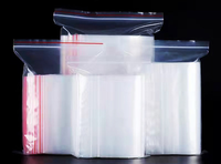 Sac Transparent à fermeture éclair, sac épais pour vêtements, sac alimentaire, sac de fermeture en plastique, pochette en os pe, poche de fermeture