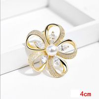 Broche à broche élégante pour femme, Design Floral, vente en gros