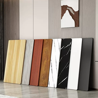 Panneau mural en feuille de marbre UV au design moderne 1220*2440mm, haute qualité, imperméable, ignifuge, PVC, décoration intérieure d'escalier, 5 ans