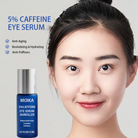 Coréen 5% caféine Anti-âge soins de la peau sous les yeux sérum cernes poches rides rouleau pour les yeux sérum crème avec rouleau
