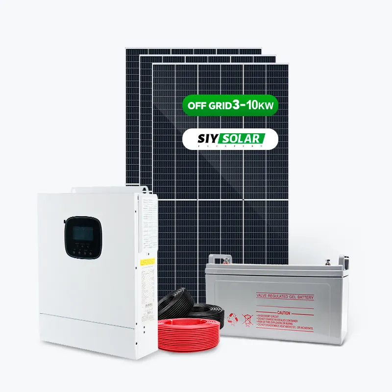 家庭用オフグリッド太陽光発電システム3kw 4kw 5kwソーラーパネルユニットコスト完全な家庭用太陽光発電システム