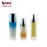 Flacon en acrylique à double paroi de 30 à 100 ml, couleur personnalisée, de qualité supérieure, pour sérum anti-âge pour le visage