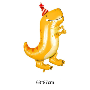 Set di Decorazioni per Feste di Compleanno con Palloncini in Foil a Forma di Dinosauro - Palloncini Giganti a Forma di Dinosauro per Feste di Compleanno - Product Image 4