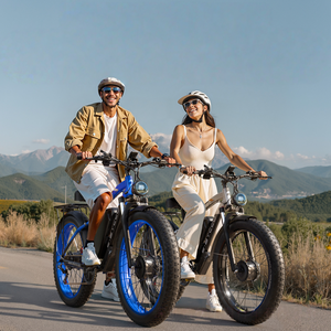 <span class=keywords><strong>Vélo</strong></span> de montagne <span class=keywords><strong>électrique</strong></span> robuste et puissant avec pneus larges 26*4.0, double batterie au lithium 52V 4000W, cadre en alliage d'aluminium, freins à disque hydrauliques souples - Product Image 3