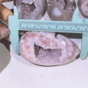 Oeufs en Agate Druzy Naturelle Cristal Géode Cluster Oeufs Rose Améthyste Oeufs Druzy pour Décoration Intérieure Cadeau et Décoration - Product Image 4