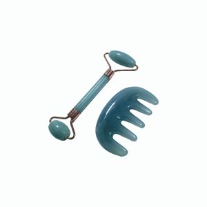 Rodillo Facial de Resina de Alta Calidad para Masajes, Reduce Arrugas, Antienvejecimiento, SPA Facial, Set de Rodillo de Jade Gua Sha - Product Image 3