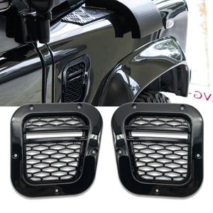 2 Piezas de Rejillas de Ventilación Laterales para Automóviles, Accesorios de <span class=keywords><strong>Tuning</strong></span> para Land Rover Defender - Product Image 1