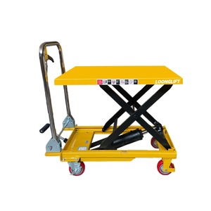 Carro Elevador de Tijera Hidráulico Móvil Mini de 800 kg Directo de Fábrica, Plataforma Manual con Altura de 1 m - Product Image 1