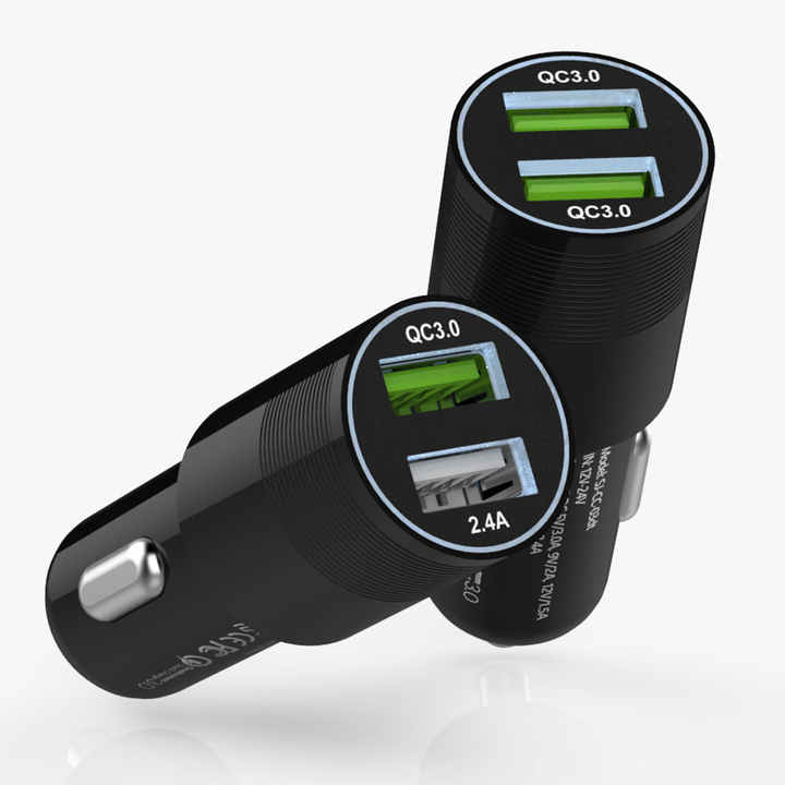 Shinjimoru Qualcomm Quick Charge 3.0 Dual Car Fast Charger
