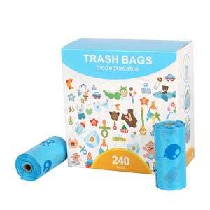 Custom LOGO <b>Compostable</b> Dog Poop <b>Bags</b> Cornstarch Dog Walking <b>Bag</b> Degradable Plastic Doggie Poop Garbage <b>Bag</b> - Product Image 4