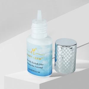 Colle à cils Pinky Leem personnalisée, imperméable, séchage rapide en 1 seconde, sans latex, transparente, bleue, adhésif pour cils de couleur bleue - Product Image 3