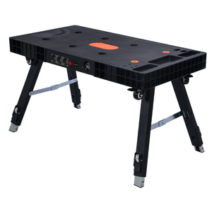 Banc de travail de <span class=keywords><strong>garage</strong></span> Vertak 5 en 1, capacité de 150 kg, banc de travail pliable pour <span class=keywords><strong>charpentier</strong></span>, table de travail multifonction réglable avec roues - Product Image 5
