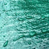 Terpal Plastik PE Hijau Berkualitas Tinggi Tahan Air, Diperkuat, untuk Tenda Luar Ruangan, Penutup Mobil Truk, Lembaran Plastik untuk Dijual