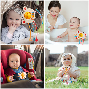 2024 New Cute Crab Baby Sensory Pull String Rope <b>Toy</b> Silicone Drawstring Montessori Sensory <b>Toys</b> Baby Soothing <b>Toys</b> - Product Image 5