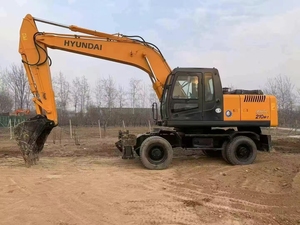 Excavadora de Ruedas HYUNDAI 210w-7 de 21 Toneladas, Usada, de Corea, para Excavación - Product Image 3