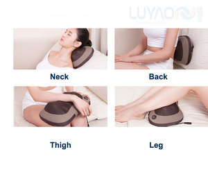 Oreiller <span class=keywords><strong>de</strong></span> <span class=keywords><strong>massage</strong></span> Shiatsu LUYAO pour le cou <span class=keywords><strong>et</strong></span> les épaules avec chaleur, <span class=keywords><strong>massage</strong></span> profond des tissus 3D, <span class=keywords><strong>coussin</strong></span> <span class=keywords><strong>de</strong></span> <span class=keywords><strong>massage</strong></span> dorsal pour soulager la douleur - Product Image 3
