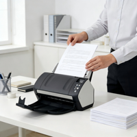 Escáner de Imágenes CCD Fujitsu Fi-7160 A4, Alta Velocidad, Alimentación Automática de Papel Dúplex, USB, 600x600dpi