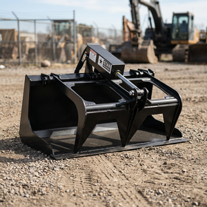 Attache grappin hydraulique pour racines de 44 pouces pour mini-chargeuse compacte, idéale pour la défrichement et l'aménagement paysager (broussailles, bûches, roches, débris) – Fabriqué aux États-Unis - Product Image 2