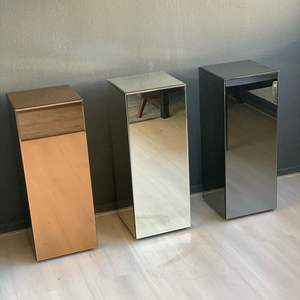 <span class=keywords><strong>Colonne</strong></span> miroir en argent massif, support carré de fleurs de mariage, sur socle, pour décorations de mariage, décor de fête - Product Image 5