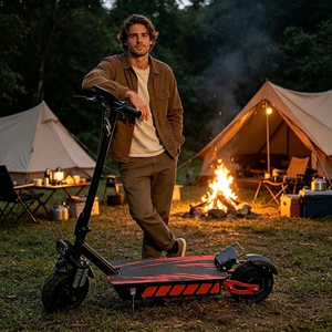 Monopattino Elettrico Pieghevole per Adulti, 1200W Doppio Motore, Capacità di Carico 200KG, Telaio in Alluminio, Batteria al Litio, Autonomia Massima 35km - Product Image 3