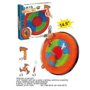 Jeu de fléchettes 3 en 1 pour l'intérieur et l'extérieur avec cible de fléchettes, étoiles, haches, tir à l'arc, ensemble de cibles pour adultes et enfants - Product Image 5