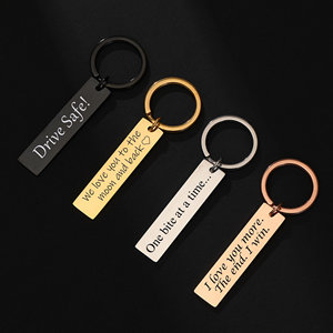 Llavero de Acero Inoxidable de Lujo con Grabado Láser Personalizado con Logotipo, Resistente al Agua y Ligero, Venta al Por Mayor - Product Image 1