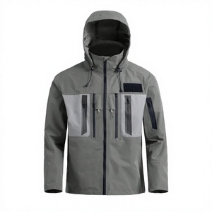 Expédition immédiate - Veste de pêche à la mouche en polyester respirant 100% imperméable UPF 50 à séchage rapide pour hommes - Pêche, randonnée, kayak, chasse - Product Image 2