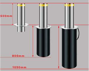 Bollards hydrauliques en hausse automatiques pour la sécurité de porte utilisée dans les tourniquets - Product Image 4