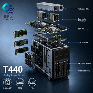 Serveur tour T440 35 pouces à 8 baies fabriqué en Chine ; en stock - Product Image 1