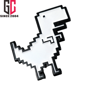 15 ans d'usine personnalisé blanc 8 bits T-Rex <span class=keywords><strong>dinosaure</strong></span> métal émail épinglettes rétro Pixel caméra badge broche - Product Image 2