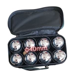 Meilleur prix 8 pièces 40mm pétanque <span class=keywords><strong>Boule</strong></span> ensemble de sport été en plein air jeux de jardin sac à main paquet avec boules de pétanque en acier inoxydable - Product Image 1