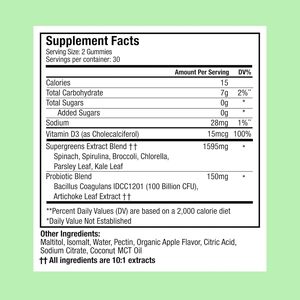 Kustom suplemen kunyah <span class=keywords><strong>vitamin</strong></span> Gummies vegan untuk dukungan energi, sistem imun, Gut kesehatan untuk dewasa - Product Image 5