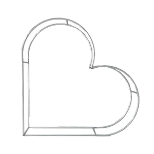 Arche de mariage portable de luxe en alliage d'aluminium 3D 8x8 pieds, écologique, en forme de cœur, pour anniversaire et baby shower - Product Image 1