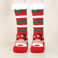 Vente en gros Chaussettes de Noël chaudes en jacquard personnalisées