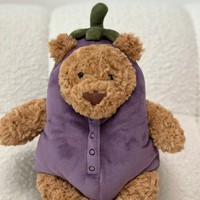 Peluche Ours Barcelone Violet Aubergine Version Haute Ultra Douce Mignonne Décoration Halloween Maison B2B En Stock