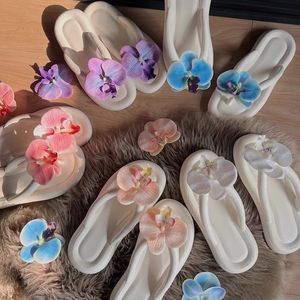 รองเท้าแตะผู้หญิงแบบสวม รุ่น Ins Butterfly <span class=keywords><strong>Orchid</strong></span>  กันลื่น เหมาะสำหรับใส่ไปชายหาด พื้นหนา รองเท้าลำลองสำหรับฤดูร้อน วัสดุ EVA - Product Image 1