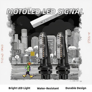 For MOTOLED <b>Mini</b> <b>LED</b> Turn Signal <b>Light</b> for Motorcycle Titan150 2000 CB250 Twister DC12V Water Resistant Yellow White Lighting - Product Image 3