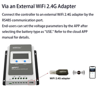 Cargador de Batería Solar MPPT de 30A, 12V/24V Automático, Máx. Voc, Disponible en Almacenes de la UE y EE. UU. Sensor de Temperatura Remoto USB MT50 de 100V para Sistemas Solares Aislados