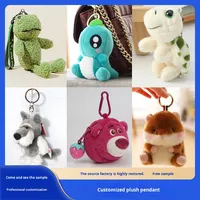 Porte-clés en peluche courte, sac de téléphone personnalisé, pendentif de poupée de dessin animé, ornement personnalisable, 31 cm-50 cm, fabriqué en Chine