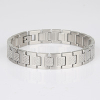 Bracelets en acier inoxydable 316L plaqué argent au design minimaliste et luxueux, bijoux classiques, cadeau d'anniversaire personnalisé pour homme